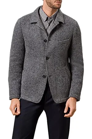 Pierre Cardin Herren Sakko Gemustert Mac-4-Vest Futureflex Blazer, medium Grey, 50