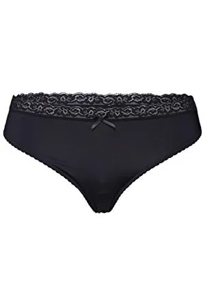QS by s.Oliver Damen String mit Spitzenkante am Bund