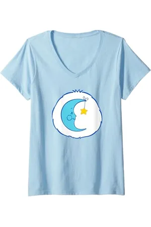 Care Bears Damen Vintage Halloween Bedtime Bear Costume T-Shirt mit V-Ausschnitt