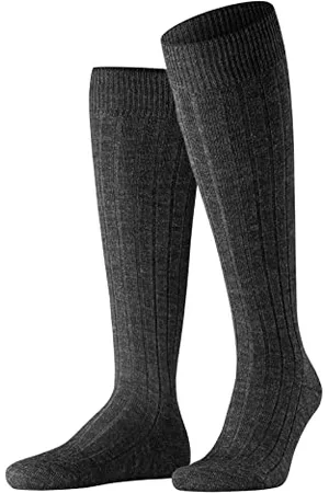 Falke Herren Kniestrümpfe Teppich Im Schuh M Kh Wolle lang einfarbig 1 Paar, , 43-44