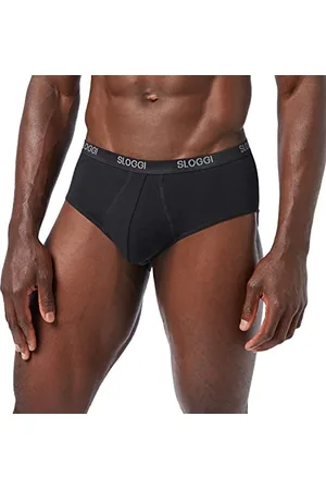 Sloggi Men Herren Basic Midi Slip, Black, 8