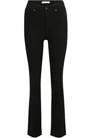 Tamaris Damen Slim Straight Jeans AGBOR Schwarz 36/32
