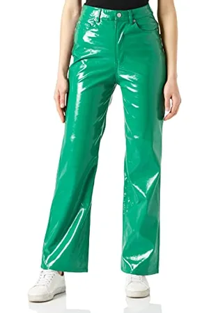 JACK & JONES JJXX JXKENYA HW Straight Faux Leat Pants NOOS