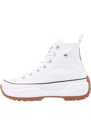 British Knights Damen Kaya MID Fly Sneaker, White, 40 EU