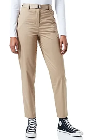 Tommy Hilfiger Damen Cotton Sateen Tapered Chino Pant Hose, , 32W Regulär