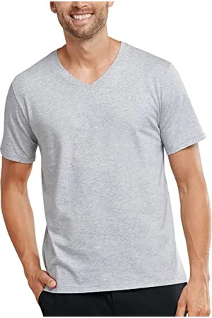 Schiesser Herren Schlafshirt kurzarm V-Ausschnitt - Mix + Relax