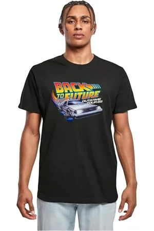 Merchcode Herren T-Shirt Outatime 85 Tee, Regular Fit, Baumwolle 100%, L