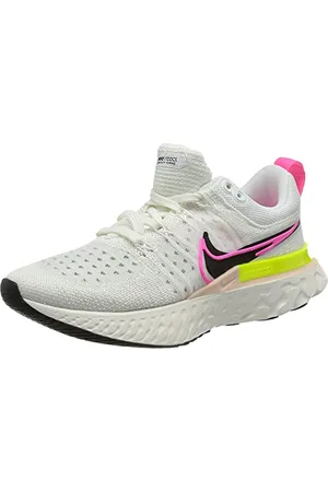Nike Damen React Infinity Run FK 2 T Sneaker, White/Black-Sail-Pink Blast, 37.5 EU
