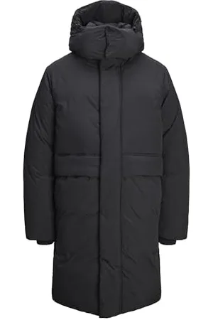 JACK & JONES JACK&JONES Herren JPRCCBOLTON Long Puffer Puffermantel, Black, L