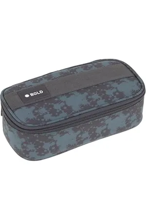 LÄSSIG Bold Schlampermäppchen Stiftemäppchen Schule/School Spacy Pencil Case Bold Spots Blue