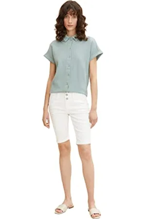 TOM TAILOR Damen Alexa Bermuda Jeans 1031373, , 28