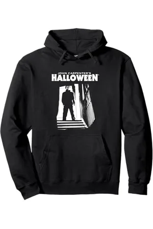 Halloween Michael Myers Ganz oben auf der Treppe Pullover Hoodie