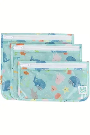 Bumkins Reisetasche, Toilettenartikel, TSA-zugelassene Tasche, Reißverschlusstasche, Quart Size Airline-konform, transparente Seiten, Baby, Wickeltasche, Organisation, Make-up, Zubehör, Verpackung