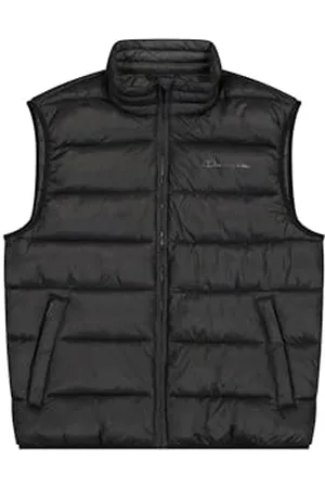 Champion Herren Legacy Outdoor (220343) -Wr Light Nylon Cirè 35gr Tonal Script Logo High-Neck Gefütterte Weste, , XL
