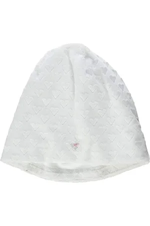 Sterntaler Mädchen Slouch-Beanie mit Herzmuster, weiss, EU 39