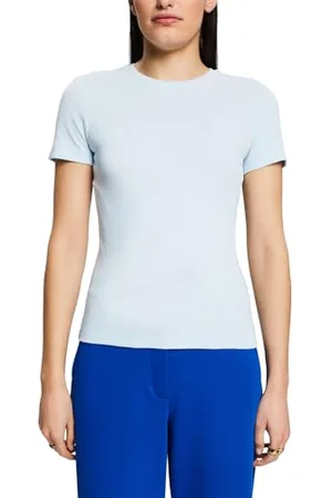 ESPRIT Damen 993ee1k384 T-Shirt, Pastel Blue, XS EU