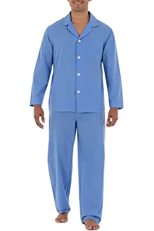 Fruit Of The Loom Herren Langärmliges Pyjama-Set aus breitem Stoff Pyjamaset, , XL
