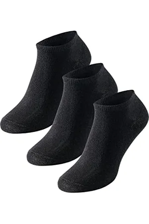 Schiesser Damen 3 Pack Damensneaker, Schwarz, 35-38