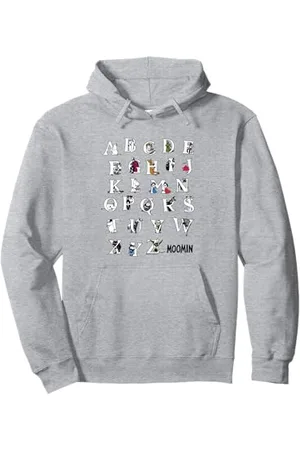 Moomin Mumin-Farbalphabet Pullover Hoodie