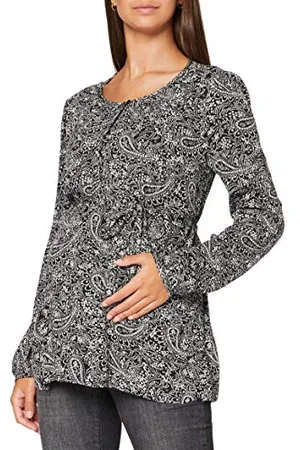 Noppies Damen Blouse nurs ls AOP Sheffield Bluse, Blue Graphite-P334, S