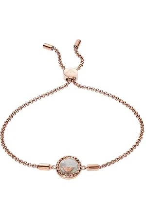 Emporio Armani Armband Für Frauen, Länge: 165-235mm / Größe: 12X12X3mm Rose Gold Edelstahlarmband, EGS2568221