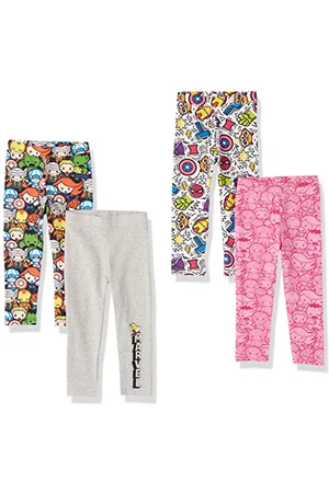 Amazon Disney | Marvel | Star Wars | Frozen | Princess Mädchen Leggings, 4er-Pack, , 10 Jahre