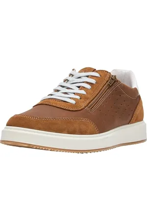 ARA Herren Genua Sneaker, Cognac,Weiss, 44 EU