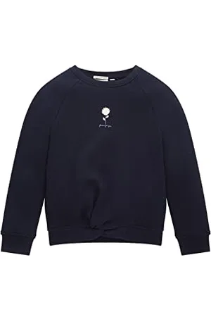 TOM TAILOR Mädchen Kinder Sweatshirt mit Print 1033219, Blau, 116-122