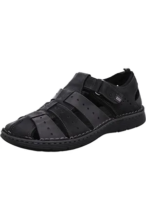 Rohde Herren Leder Klettverschluss Slipper Halbschuhe Prato 6040, Größe:43 EU, Farbe: