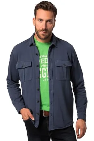 JP 1880 Herren, Overshirt, Sweat, Vintage, Kent, 1/1 Hemd, 0, 6XL