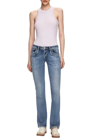 LTB Damen Molly 400 - Bootcut Low Rise Basic-5-Pocket Light Wash aus Baumwollgemisch - Größe W32L30