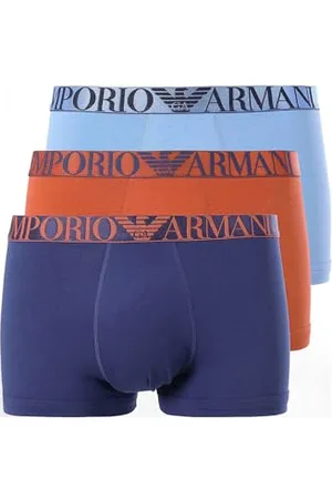 Emporio Armani Herren Shiny Logoband 3-Pack Trunk Badehosen, , XXL
