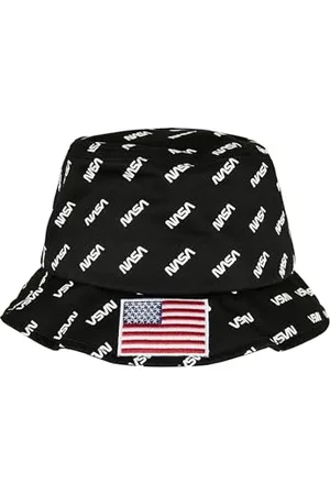 Mister Tee Unisex NASA Allover Bucket Hat one Size Black