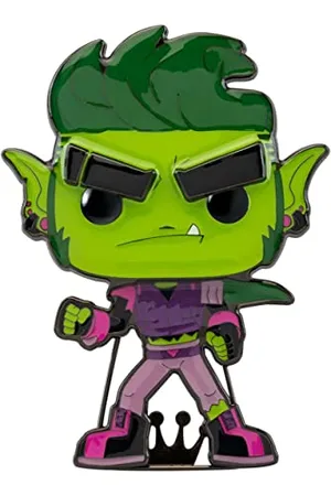FUNKO Loungefly POP! Large Enamel Enamel Pin DC: TEEN TITANS - Beast Boy - BEASTBOY - Teen Titans Go! Emaille-Nadeln - Niedliche Brosche Zum Sammeln - Für Rucksäcke & Taschen - Geschenkidee - TV Fans