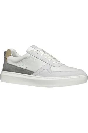 Geox Herren U DEIVEN A Sneaker, Off White/Anthracite, 44 EU