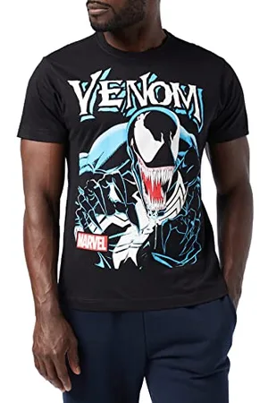 Marvel Herren Venom Anthihero T-Shirt, Schwarz (Schwarz), M