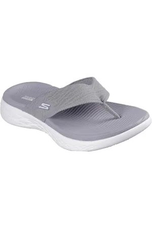 Skechers Damen ON-The-GO 600 Sunny Flipflop, Gray, 35 EU