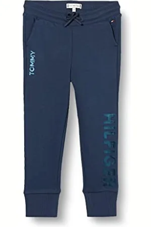Tommy Hilfiger Mädchen Tommy METALLIC FOIL Sweatpants Hose, , 86 cm
