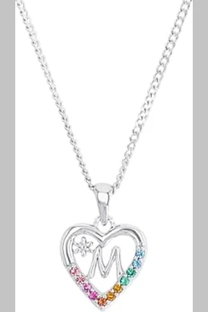 Prinzessin Lillifee Kette mit Anhänger 925 Sterling Silber Mädchen Kinder Halsschmuck, mit Zirkonia synth., 35+3 cm, Silber, M, Kommt in Schmuck Geschenk Box, 2027886