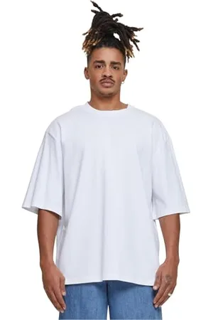 Build Your Brand Herren BY256-Oversized Sleeve Tee T-Shirt, White, XL