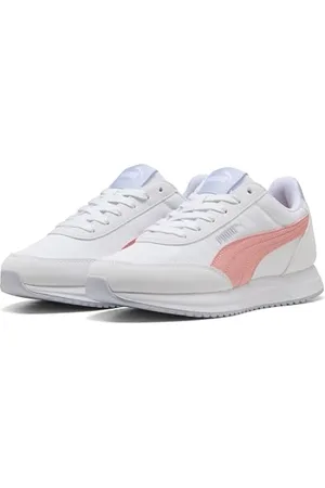 PUMA Unisex R78 LIGHTWIND Sneaker, WARM White-PINK Fruit-COOL Weather, 38 EU