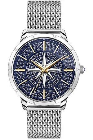Thomas Sabo Herren Armbanduhr Rebel Spirit Kompass Bicolor Edelstahl WA0350-201-209-42 MM
