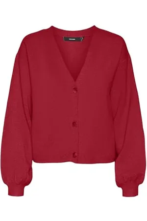 VERO MODA VMGOLD LS V-Neck Button Cardigan GA