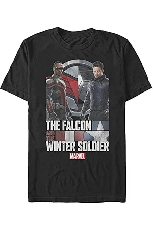 Marvel Unisex The Falcon And The Winter Soldier Photo Real Organic Short Sleeve T-shirt, , L