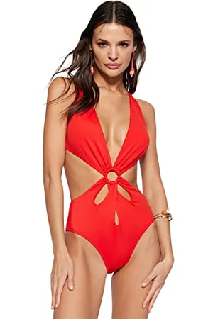 Trendyol Damen Badeanzug, Einfarbig Bademode, , 34
