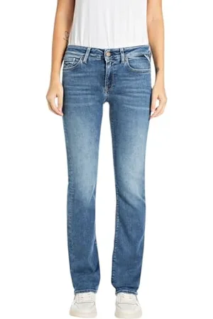 Replay Damen Jeans New Luz Skinny-Fit, Blau , 27W / 30L