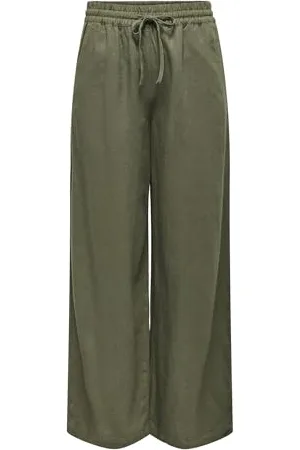 JDY Damen SAY Linen HW Wide Pant WVN NOOS Leinenhose, , M / 32L