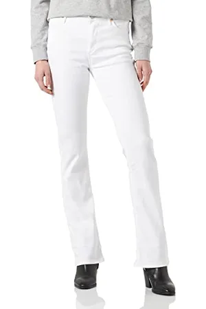 True Religion Damen Becca Jeans, White, Regular