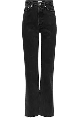 ONLY Female Straight-Fit Jeans ONLRILEY Hohe Taille Gerade geschnitten Jeans