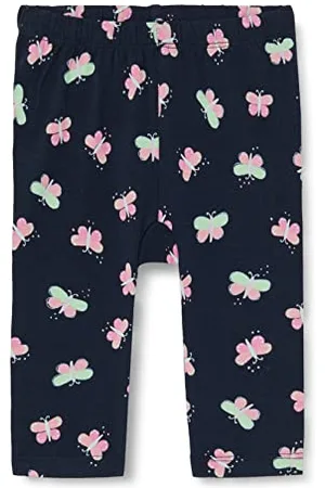 QS by s.Oliver Junior Baby Girls Leggins mit Allover Print, Blue, 74